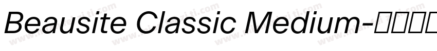Beausite Classic Medium字体转换